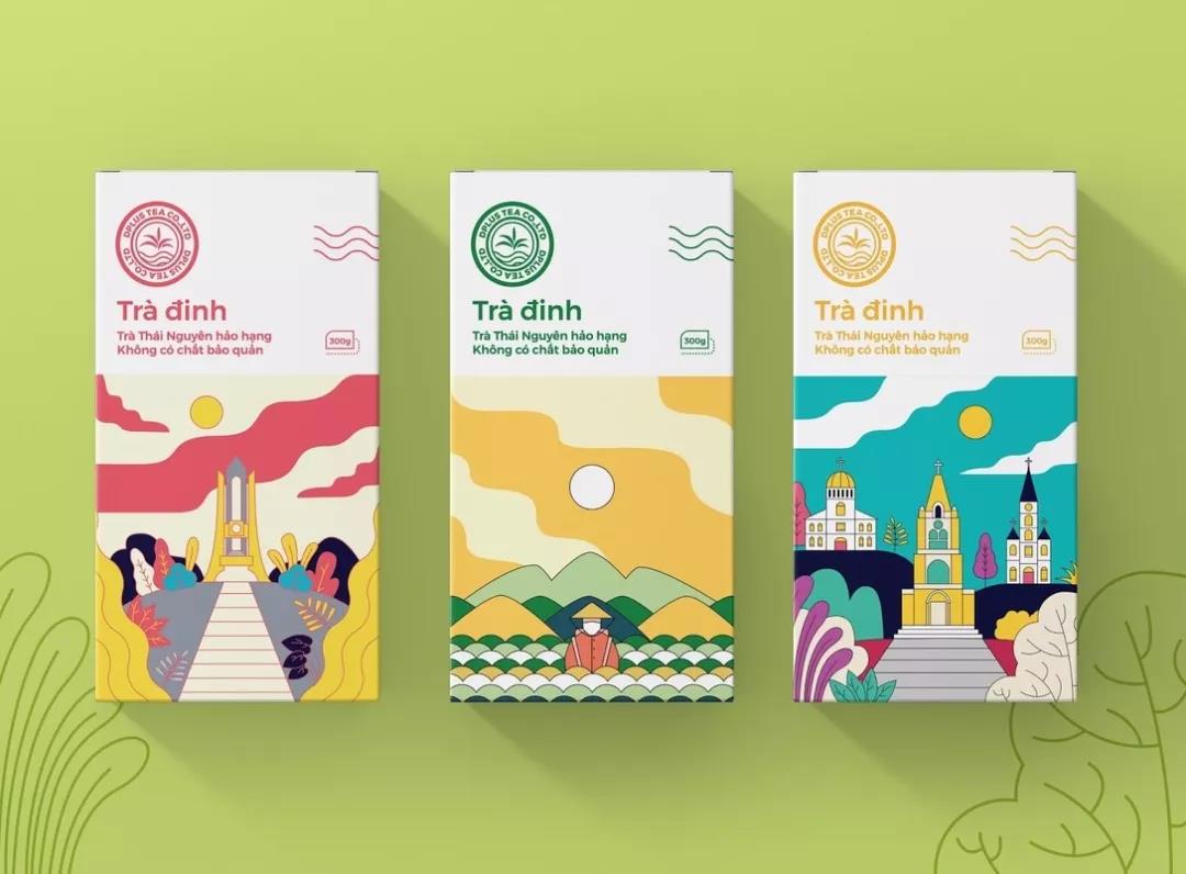 包裝設計 | 插畫類茶葉包裝設計